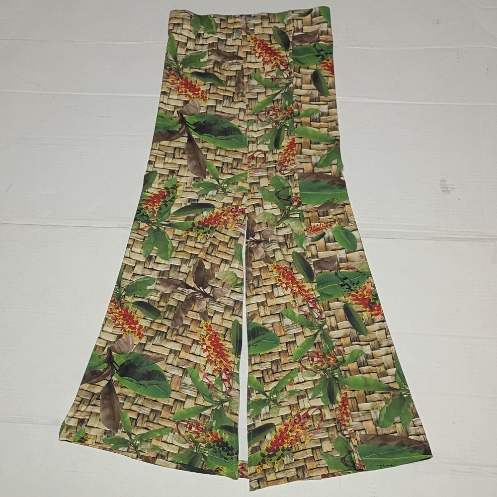 ❤️LANCA PERFUME MIDI PLEATED BACK SKIRT SIGNED LEAVES 26" WAIST - Picture 6 of 8